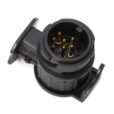：》{‘；； 13 To 7 Pin Round Standard European Car Plug Connector Plastic Car Trailer 7 Pin Socket Plugs For Trailers