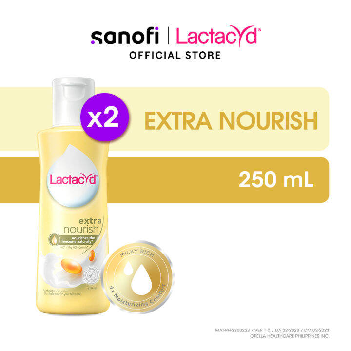 Lactacyd Feminine Wash Extra Nourish 250ml (Bundle of 2) Lazada PH