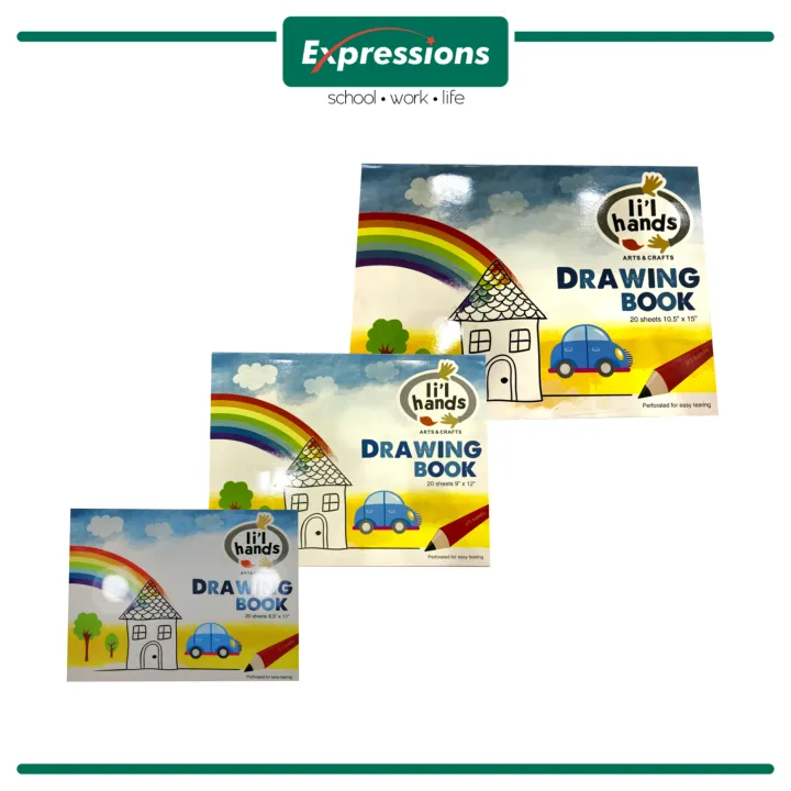 Li'l Hands Drawing Book, 20 Sheets Lazada PH