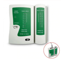 RJ45 RJ11 RJ12 CAT5 UTP Network LAN USB Cable Tester Remote Test Tools (White/Green) (Intl)