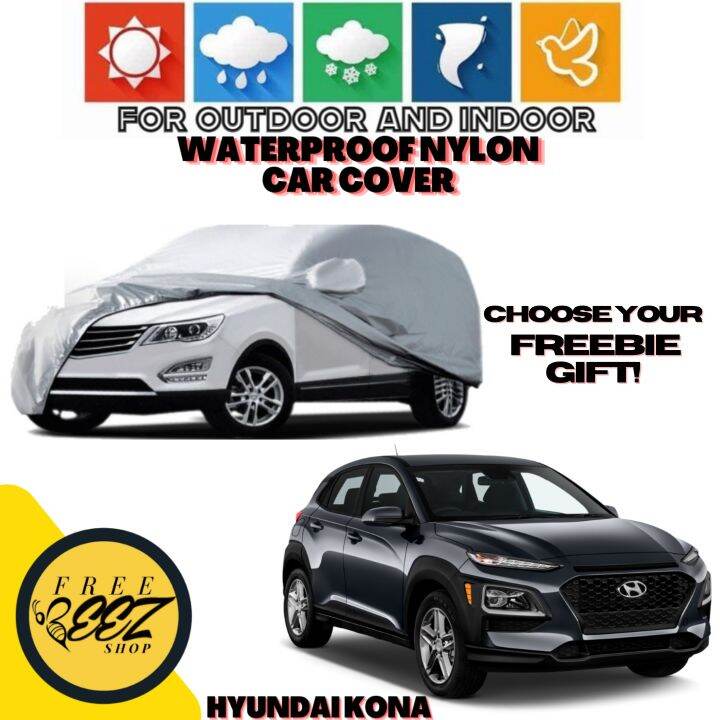 Hyundai Kona Heavy Duty Waterproof Car Cover with Micromagic Dehumidifier or (CHOOSE YOUR