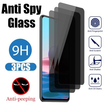 3PCS Anti-spy Screen Protector for Redmi Note 10 11 12 9 8 Pro 11S 10S 9S Privacy Glass for Redmi 10C A1 10 K60 9 9A 9C Glass