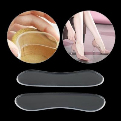 2PCS Silicone Gel Insoles Patch Heel Pads High Heel Pad Adjust Size Adhesive Protector Sticker Pain Relief Foot Care shoe Insert Shoes Accessories
