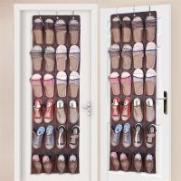 Door Hanging Shoe Rack organizer 24 grids Fabric shoe storage Storage basket on wall Behind the door for clothing and sundries