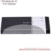 BL-5C BL 5C แบตเตอรี่ศัพท์สำหรับ Nokia 1100 1200 1208 1280 1600 2600 2700 3100 3110 5130 62 N72 N70 30 6230i