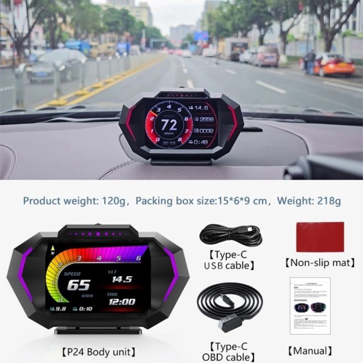 obd2-สมาร์ทเกจ-smart-gauge-digital-meter-display-p24-plus-gps-slope-เมนูภาษาไทย-รุ่นใหม่ล่าสุด