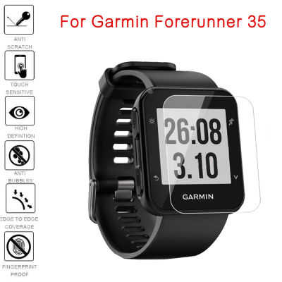 Zenia 2 ชิ้นฟิล์มป้องกันหน้าจอแบบเต็มสำหรับ Garmin Forerunner 35 นาฬิกา HD 9 h 2.5D นิรภัยกระจกป้องกันการระเบิดป้องกันรอยขีดข่วนฟิล์ม