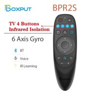 G10S BPR1S บวก BPR2S บวกเมาส์อากาศเสียงรีโมทคอนโทรล BT5.0 2.4G ไร้สายไจโรสโคป IR การเรียนรู้สำหรับกล่องทีวี