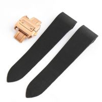 25mm Silicone Watch Bands For Cartier W2020007 W2020008 Waterproof Bracelet Rubber Strap Watchbandby Hs2023