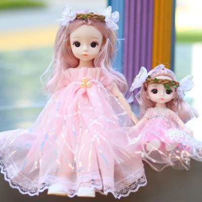New 1630cm Fashion Parent-child BJD Doll with Clothes Hat Shoes Dress Up Dolls Accessories Toys for Girls Gift Play House 16