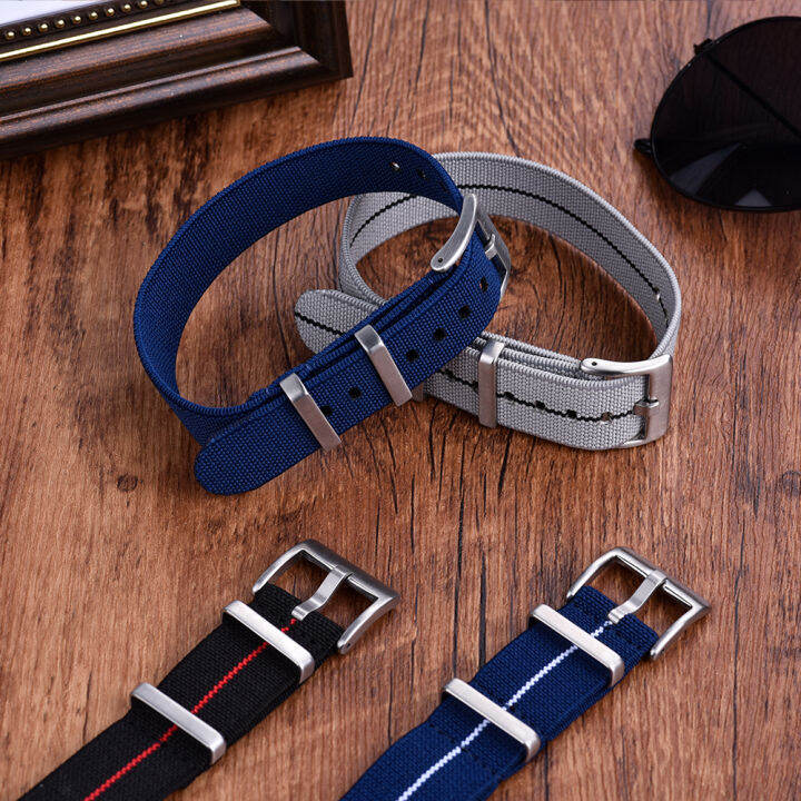 Elastic Nylon Straps Military Parachute Special Watchbands 20mm 22mm ...