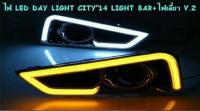 ไฟ LED DAY LIGHT HONDA CITY 2014 LIGHT BAR+ไฟเลี้ยว V.2