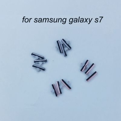 สำหรับ Samsung Galaxy S7 G930 G930f ขอบ S7 G935 G935f กรอบโทรศัพท์เปิดออกสายเคเบิ้ลหลักสีชมพูปุ่มปรับระดับเสียง