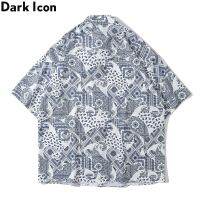 เสื้อเชิ้ตสําหรับผู้ชายแขนสั้นพิมพ์ลาย Dark Icon Full 2021