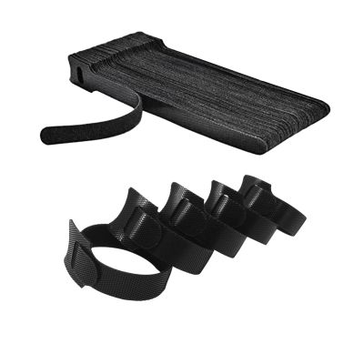 12x150 mm 60 pcs T-type Velcro cable tie wire storage cable computer data cable power reusable cable tie wire
