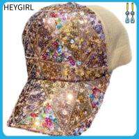 HEYGIRL ที่บังแดดปรับได้ประกายหมวกเบสบอล Casquette หมวกกันแดดฝาปิดระบายอากาศได้