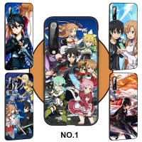 Casing หรับ OPPO A91 F15 A81 A92 A72 A52 A93 A94 Reno 2 2Z 2F 3 4 5 5K 6 4Z 6Z Lite Pro Plus A92S ni126 Sword Art Online Anime Pattern Phone เคสโทรศัพท์