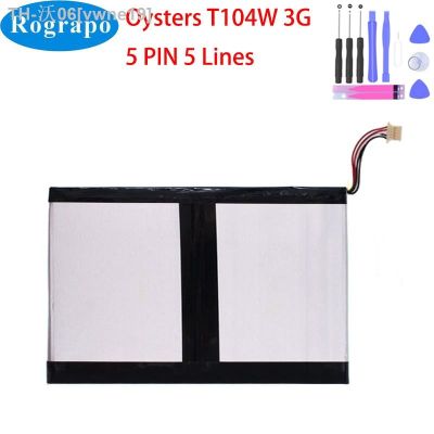 New 3.7V 8000mAh Tablet PC Battery For Oysters T104W 3G Rechargeable Accumulator 5 PIN 5 Wires Plug [ Hot sell ] vwne19