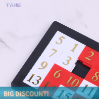 ?【Lowest price】TANG 1-15จำนวนสไลด์ปริศนาสมองปริศนาเกมการออกกำลังกายของเล่นการศึกษาสมอง