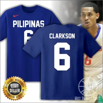 Custom Philippines Jordan Clarkson #6 Team Pilipinas Basketball Jersey Blue