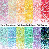 2mm 4000PCS Pearl Round Sequins Symphony Sequins PVC Clothing Shoes and Hats Accessories DIY Hand Embroidery Materials