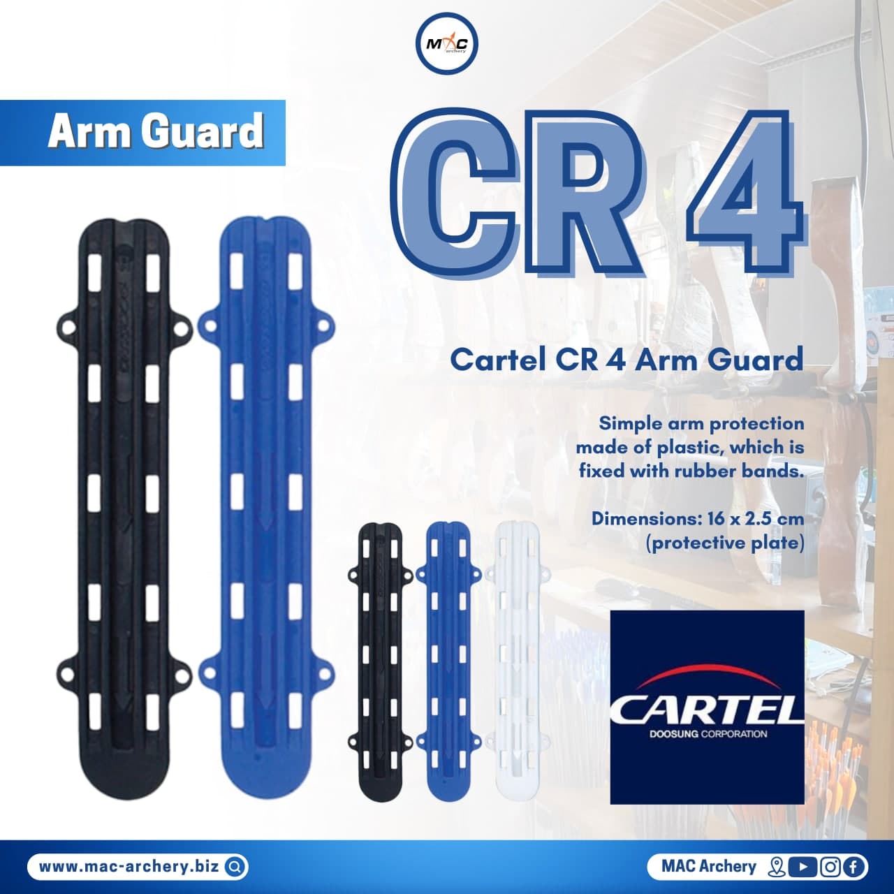 Cartel CR-4 Armguard Blue 