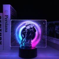 ๑▽ Jujutsu Kaisen Satoru Gojo Colorful Manga Dual Lamp for Kid Bedroom Decor Birthday Gift Anime Jujutsu Kaisen Two Tone LED Light