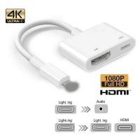 ( Promotion+++) คุ้มที่สุด 1080P สาย HDMI สำหรับ Light-NING ชาย HDMI หญิง HD สาย AV Adapter สำหรับ iPhone 11 XR X 8 7 6 Plus สำหรับ iPad IOS ราคาดี อุปกรณ์ สาย ไฟ ข้อ ต่อ สาย ไฟ อุปกรณ์ ต่อ สาย ไฟ ตัว จั๊ ม สาย ไฟ