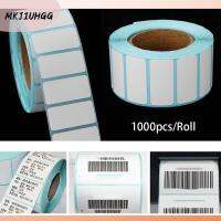 MKJIUHGG 1000pcs/Roll การ์ด อุปกรณ์การพิมพ์ ราคาซูเปอร์มาร์เก็ต สติ๊กเกอร์กันความร้อน กระดาษกาว ป้ายบรรจุภัณฑ์ กันน้ำ