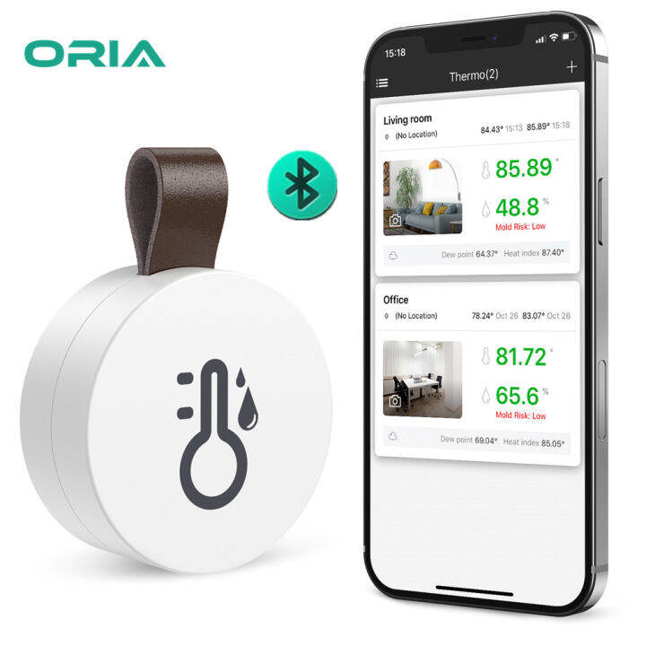 ORIA Wireless Hygrometer Thermometer Bluetooth Temperature Humidity