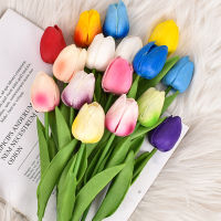 1PC 34cm Tulip Artificial Flower Real Touch Artificial Bouquet PE Fake Flower for Wedding Decoration Flowers Home Garden Decor