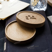 Tea Coffee Cup Pad Placemats Decor Walnut Wood Coasters Durable Heat Resistant Square Round Drink Mat 1 Pcs Bowl Teapot