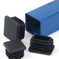 ▲◄♟ 5/20 Pieces Square Plastic Square Table Feet Cap Black Tubing Insert Plug Hole Cover Feet Anti-Slip Foot Protection Pad Home Dec