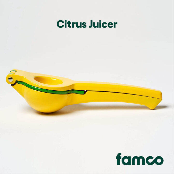 Famco Citrus Juicer, Seedless Juicing, Zinc Alloy Material, Juice