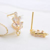 【YF】❀  Earrings Pins Stud 14K Gold Color Plated with Jewelry Making Findings  for women