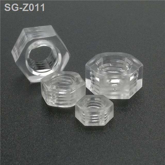 10-50pcs-m2-m3-m4-m5-m6-m8-m10-m12-din934-black-or-white-nylon-plastic-insulation-metric-threaded-hex-hexagon-nut-for-bolt-screw