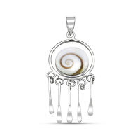 Silverthai  Shiva eye pendant round circle dangle design 925 silver , เครื่องประดับเงินแท้925จี้รอบวงกลมก้นห้อย , จี้เงิน จี้ตาเทพ จี้วิญญาณเงิน