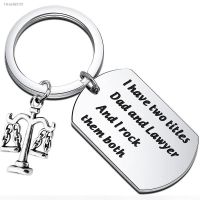 ■┇✑ Lawyer Dad keychain I Have Two Titles Dad and Lawyer Gifts Scales of Justice Lawyer Gift Daddy Birthday Fathers Day Gifts