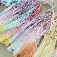 【YF】♂ஐ∋  13cm Tassels Fringe Crafts Clothing Pendant Gradient Polyester Silk Tassel New Jewelry Sewing 8PC