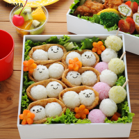 HOMA 1PC Rice Ball Mold ซูชิอุปกรณ์ชงชุดข้าวลูกเค้กม้วนแม่พิมพ์ซูชิ