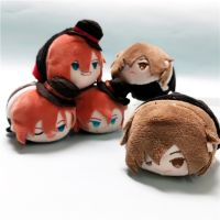 1 Pcs Cute Anime Bungou Stray Dogs Nakahara Chuuya Dazai Osamu Cosplay Plush Pendant Keychains Doll Bag Keyrings Toys Gifts