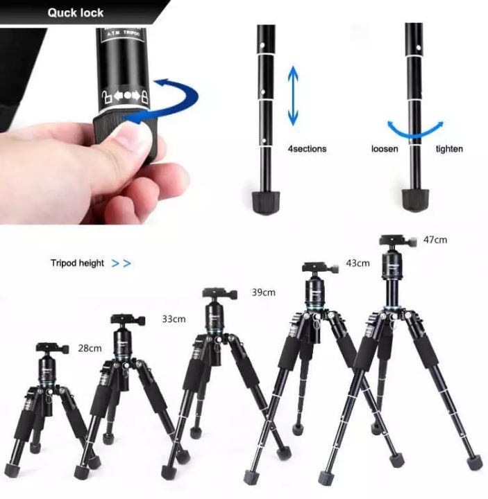 fotopro-m-5-mini-tripod-m5-mini-ขาตั้งกล้อง-ประกันศูนย์-1-ปี