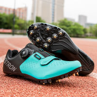 Men Track and Field 8 Spikes Shoes Running Sprint Sneakers Light weight Soft Professional Athletic Long Jump Sport Shoes