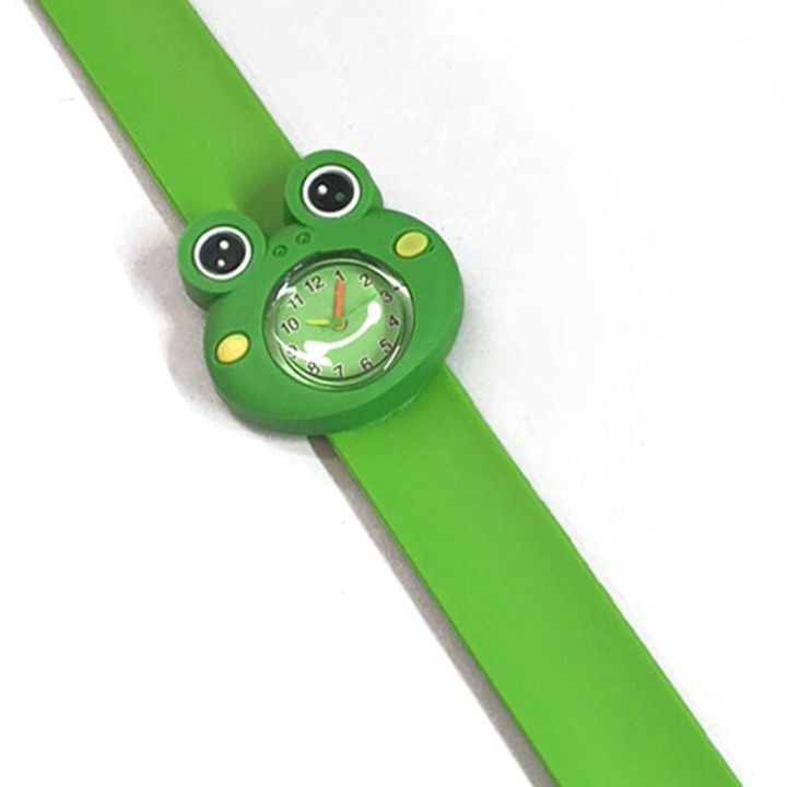 นาฬิกาดิจิตอลเด็กตัวการ์ตูนกบน่ารักเด็กนาฬิกาข้อมือลำลองนาฬิกา-nin668