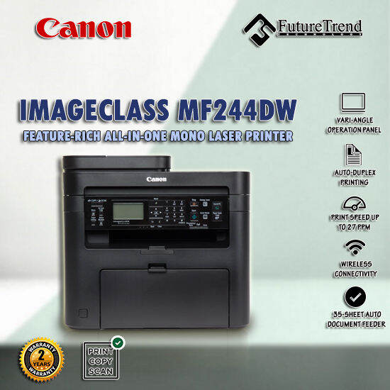 Canon MF244dw imageCLASS AllinOne (Print, Copy, Scan) With Duplex / ADF / Wireless Connection