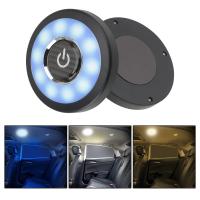 [ANYA Auto Parts] LED Night Car Backseat ชุดไฟหลังคาเพดาน Square Dome Vehicle โคมไฟเพดานในร่ม Magnetic LED ไฟอ่านหนังสือภายในรถ