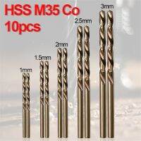 【DT】hot！ 10Pcs HSS-CO M35 Cobalt Twist Bit Set 1/1.5/2/2.5/3mm Metal Wood Drilling