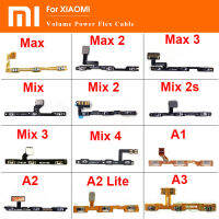 ปริมาณ Power Side ปุ่ม Flex Cable สำหรับ Xiaomi Mi A1 A2 Lite A3 5X 6X CC9e Mix 4 3 2S Max 3 2กุญแจสำหรับ Redmi 6 Pro