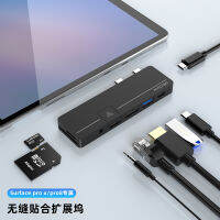 Rocketek คู่ type-c เหมาะสำหรับท่าเรือขยาย surface pro x pro8 แท่นวาง USB HUB.