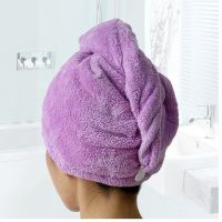 hot【DT】 Microfiber Hair Ultra Absorbent Twist Turban Drying Cap Spa